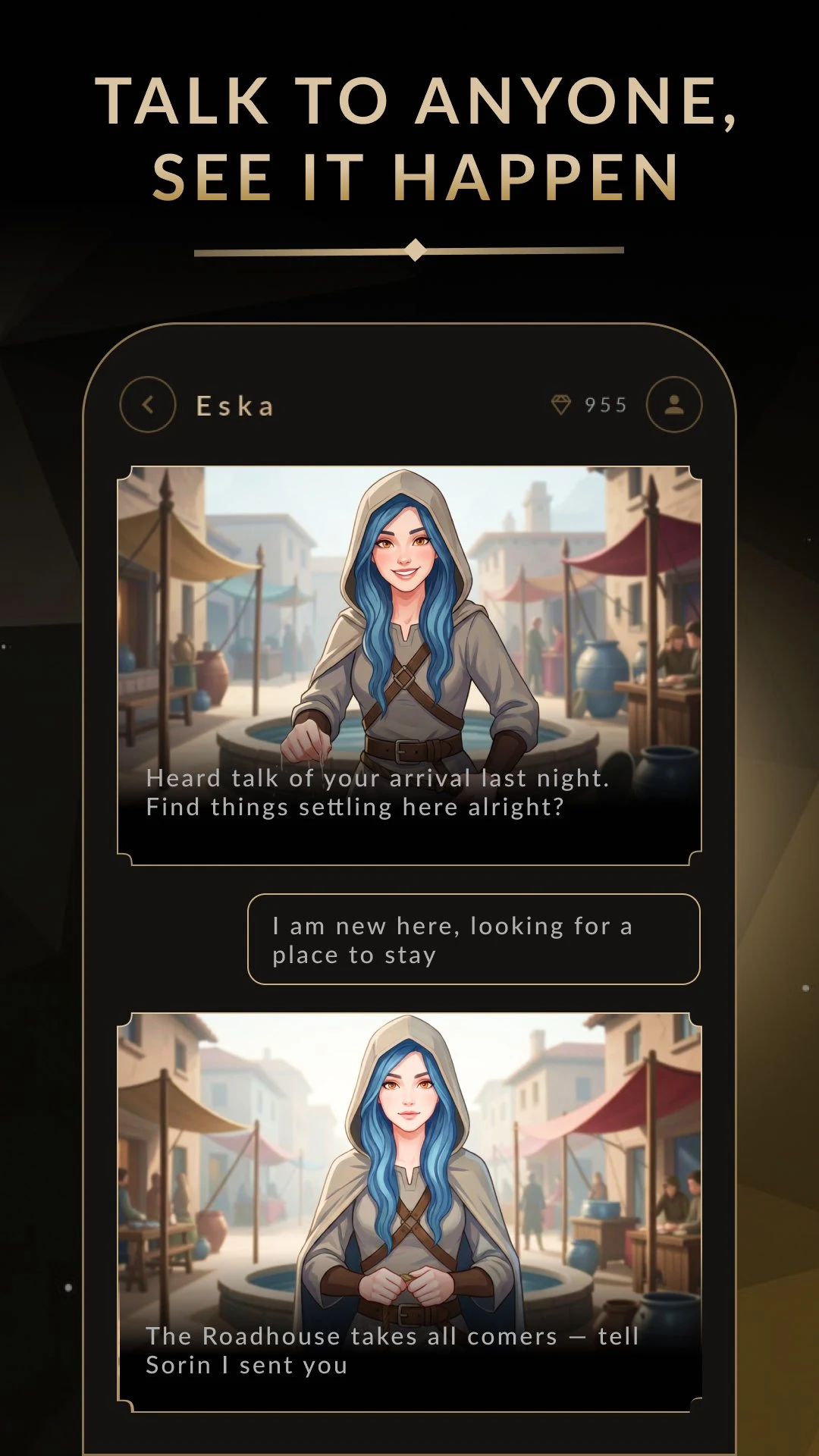 AI Fantasy Roleplay: Mythx screenshot
